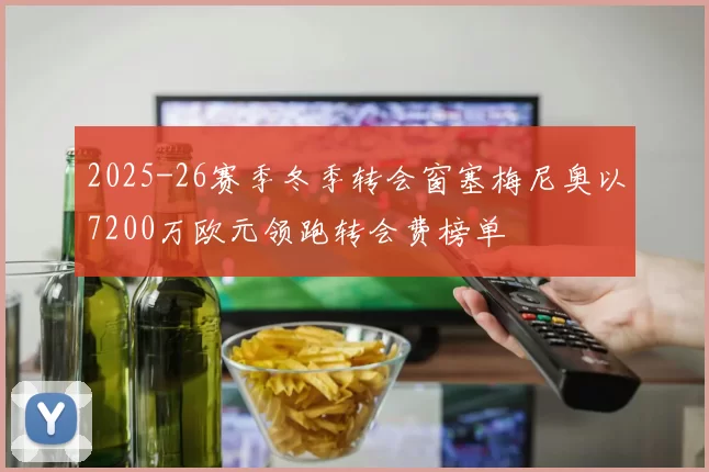 2025-26赛季冬季转会窗塞梅尼奥以7200万欧元领跑转会费榜单